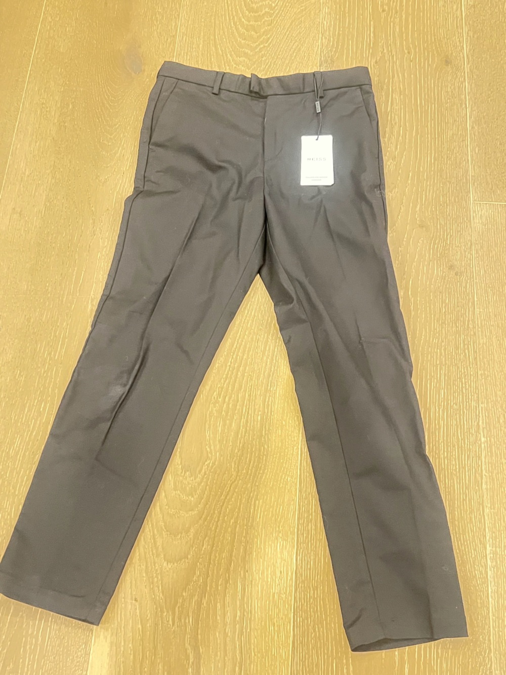 Reiss Boys Black Tailored Dress Pants